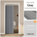 Closet Curtains, Accordion Style Door Curtains for Doorways, Pleated Folding Doors Curtain for Closet and Room Divider